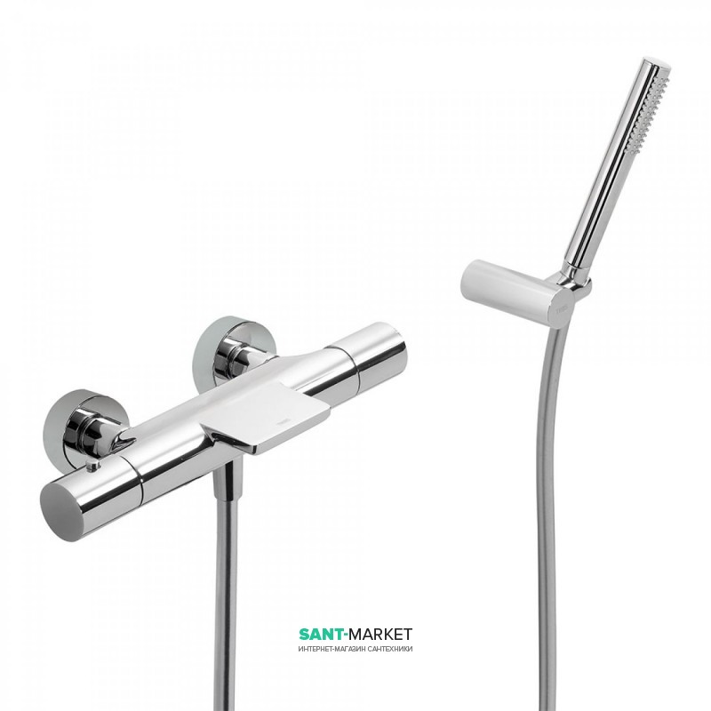 Термостат для ванной Tres Study-Tres с каскадным изливом и ручным душем хром 26117209