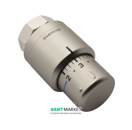 Термостат Oventrop Uni SH с жидкостным чувствительным элементом матовая сталь 1012085