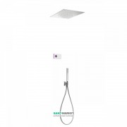 Електронна душова система прихованого монтажу Tres Shower Technology з термостатом хром/білий 09286584