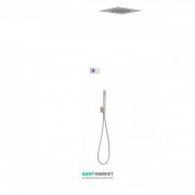 Электронная душевая система скрытого монтажа Tres Shower Technology с термостатом сталь/белый 09286584AC