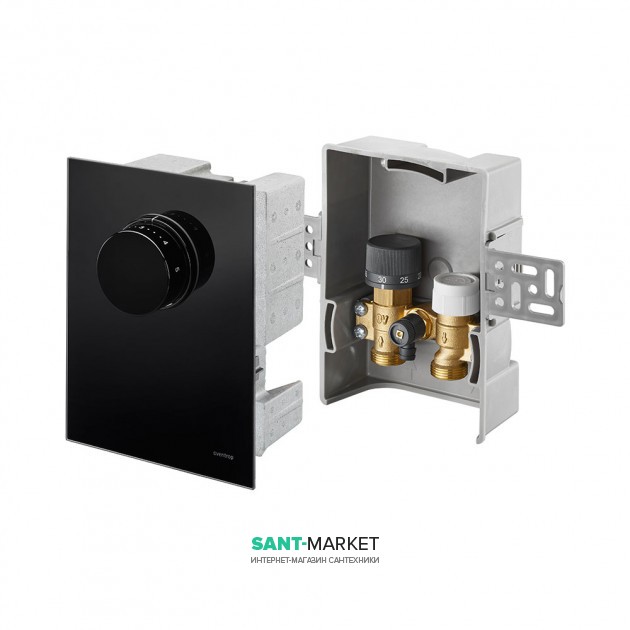 Регулятор теплої підлоги Oventrop Unibox TRTL чорне скло 1022771