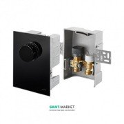 Регулятор теплого пола Oventrop Unibox TRTL черное стекло 1022771