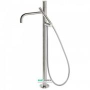 Смеситель для ванной Tres Study colors напольный с ручным душем сталь 26247002AC