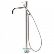 Смеситель для ванной Tres Study colors напольный с ручным душем сталь 26247001AC