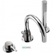 Смеситель на борт ванны Tres Study-Tres с ручным душем хром 26215001