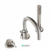 Смеситель на борт ванны Tres Study-Tres с ручным душем сталь 06215001AC