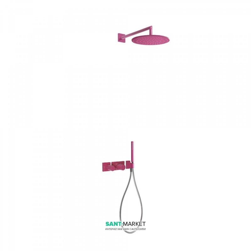 Душевая система Tres Block System colors термостатическая фиолетовый 20735201TVI