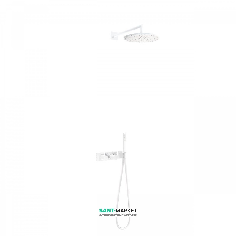 Душевая система Tres Block System colors термостатическая белый 20735201TBL