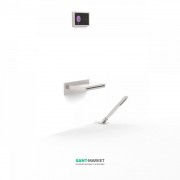 Електронна душова система прихованого монтажу Tres Shower Technology з термостатом і каскадним виливом сталь/чорний 09288570AC