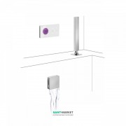 Електронна душова система прихованого монтажу Tres Shower Technology з термостатом і наповнювальним клапаном хром/білий 09286571