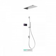 Електронна душова система прихованого монтажу Tres Shower Technology з термостатом хром/чорний 09288582