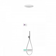 Електронна душова система прихованого монтажу Tres Shower Technology з термостатом хром/білий 09286555