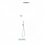 Електронна душова система прихованого монтажу Tres Shower Technology з термостатом сталь/білий 09286555AC