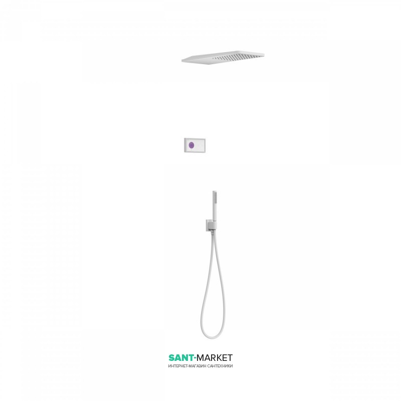 Електронна душова система Tres Shower Technology з термостатом білий матовий 09286554BM