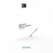 Электронная душевая система скрытого монтажа Tres Shower Technology с термостатом и каскадным изливом сталь/черный 09288570AC