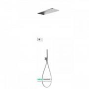Электронная душевая система скрытого монтажа Tres Shower Technology с термостатом хром 09286554