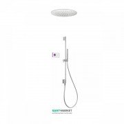 Електронна душова система прихованого монтажу Tres Shower Technology з термостатом хром/білий 09286583