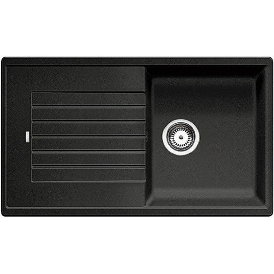 Мийка для кухні Blanco Zia 5S прямокутна обертаємося з отвором під змішувач чорний 526016