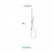 Електронна душова система прихованого монтажу Tres Shower Technology з термостатом хром/білий 09286565