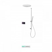 Електронна душова система прихованого монтажу Tres Shower Technology з термостатом хром/чорний 09288565