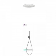 Електронна душова система прихованого монтажу Tres Shower Technology з термостатом хром/білий 09286557