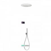 Електронна душова система прихованого монтажу Tres Shower Technology з термостатом хром/чорний 09288557