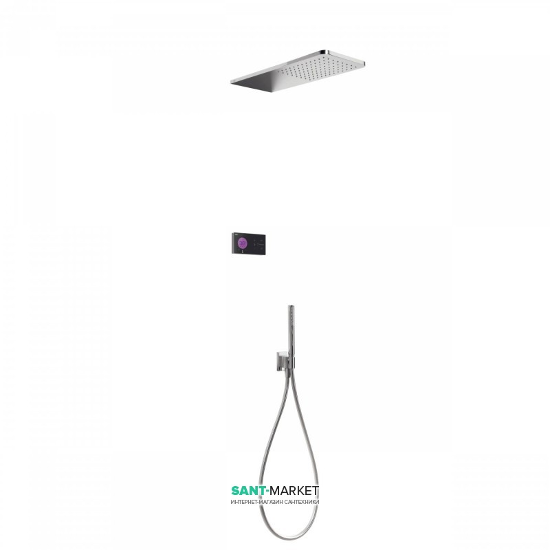 Електронна душова система прихованого монтажу Tres Shower Technology з термостатом хром 09288554