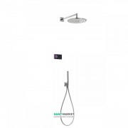 Електронна душова система прихованого монтажу Tres Shower Technology з термостатом хром/чорний 09288558