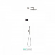 Електронна душова система прихованого монтажу Tres Shower Technology з термостатом сталь/чорний 09288558AC