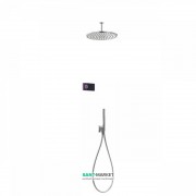 Електронна душова система прихованого монтажу Tres Shower Technology з термостатом хром/чорний 09288567
