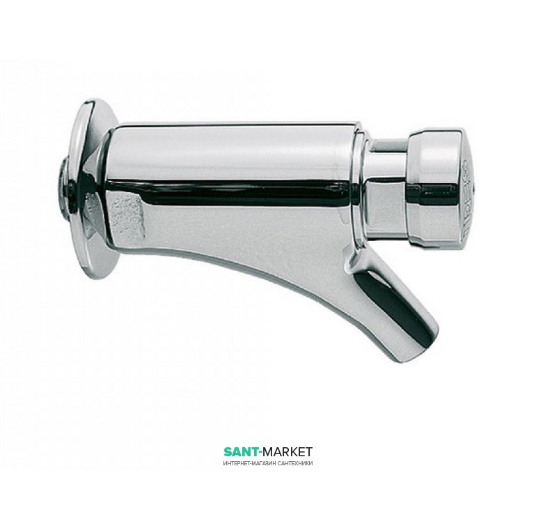 Кран для раковини Tres Tempotres настінний з таймером хром 112100