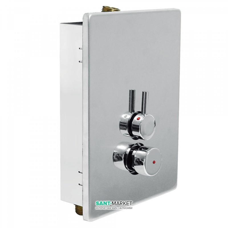 Кран-змішувач для душа Tres Tempotres з двома підводами води хром 01217901