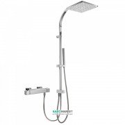 Душевая стойка Tres Cuadro-Tres термостатическая c верхним и ручным душем хром 00738501