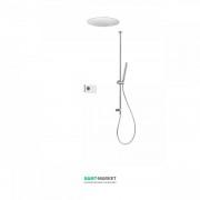 Электронная душевая система скрытого монтажа Tres Shower Technology с термостатом хром/белый 09286565
