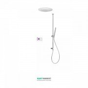 Электронная душевая система скрытого монтажа Tres Shower Technology с термостатом хром/белый 09286565