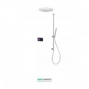 Электронная душевая система скрытого монтажа Tres Shower Technology с термостатом хром/черный 09288565