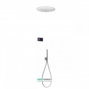 Електронна душова система прихованого монтажу Tres Shower Technology з термостатом хром/чорний 09288557