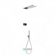 Электронная душевая система скрытого монтажа Tres Shower Technology с термостатом хром 09288554