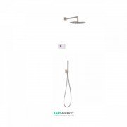 Электронная душевая система скрытого монтажа Tres Shower Technology с термостатом сталь/белый 09286558AC