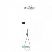 Електронна душова система прихованого монтажу Tres Shower Technology з термостатом хром/чорний 09288558