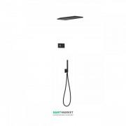 Электронная душевая система Tres Shower Technology с термостатом  черный матовый 09288554NM