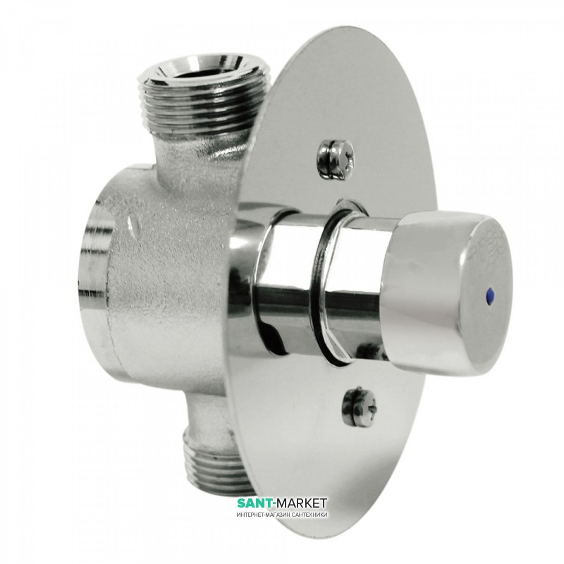 Кран для душа Tres Tempotres встраиваемый нажимной хром 112178