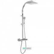 Душевая стойка Tres Flat-Tres термостатическая c верхним и ручным душем хром 20439501