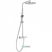 Душова стійка Tres Max-Tres термостатична з верхнім і ручним душем хром 06121001