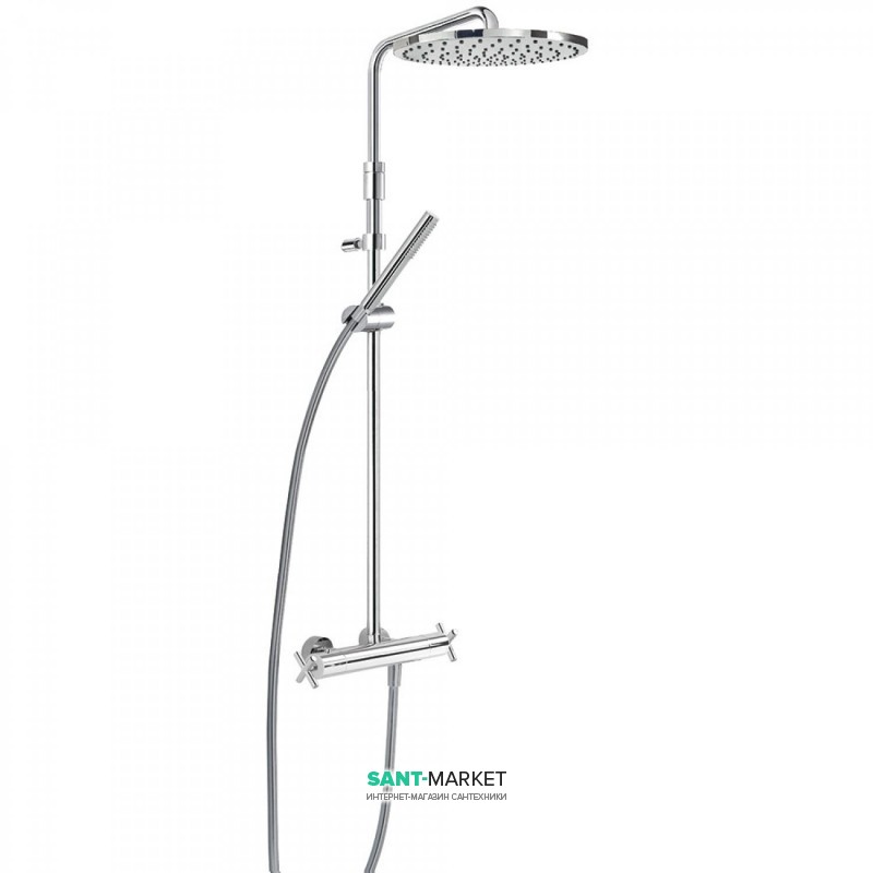 Душевая стойка Tres Max-Tres термостатическая c верхним и ручным душем хром 06321101