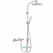 Душевая стойка Tres Max-Tres термостатическая c верхним и ручным душем хром 06138501