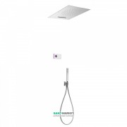 Електронна душова система прихованого монтажу Tres Shower Technology з термостатом хром/білий 09286304