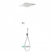 Електронна душова система прихованого монтажу Tres Shower Technology з термостатом хром/білий 09286306