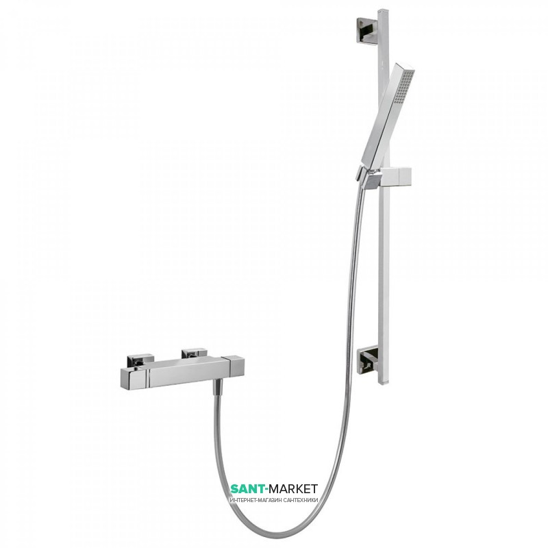 Термостат для душу Tres Cuadro-Tres з ручним душем хром 00716402