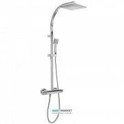 Душевая стойка Tres Flat-Tres термостатическая c верхним и ручным душем хром 20439501